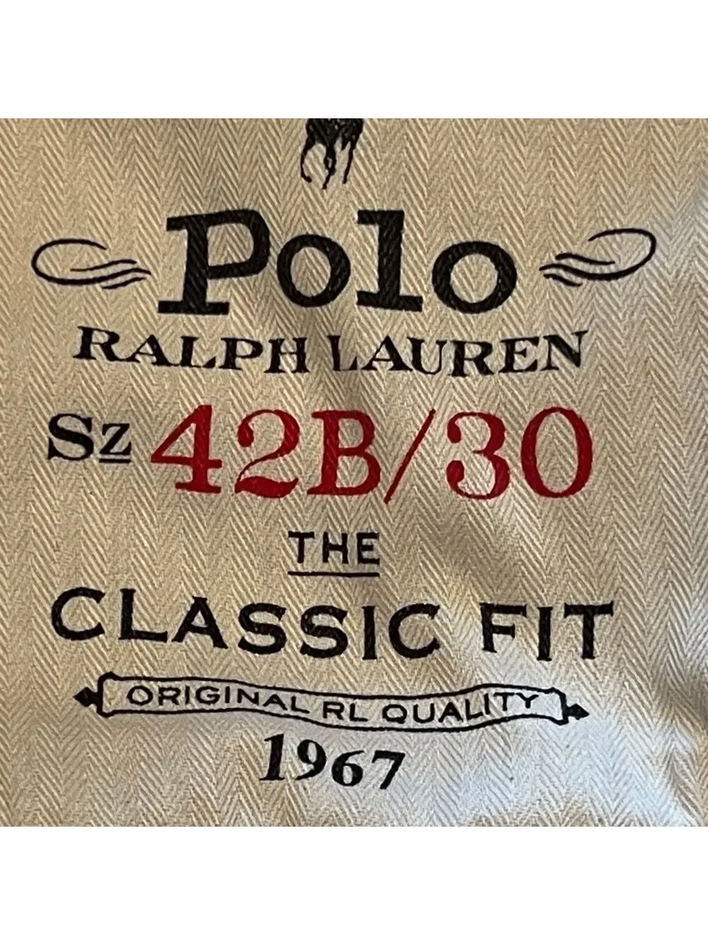 Polo by Ralph Lauren Men's Classic Fit Corduroy Trousers Size 42x25